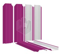 Штакетник (евроштакетник) Узкий 85мм RAL 4006 Пурпурный для забора