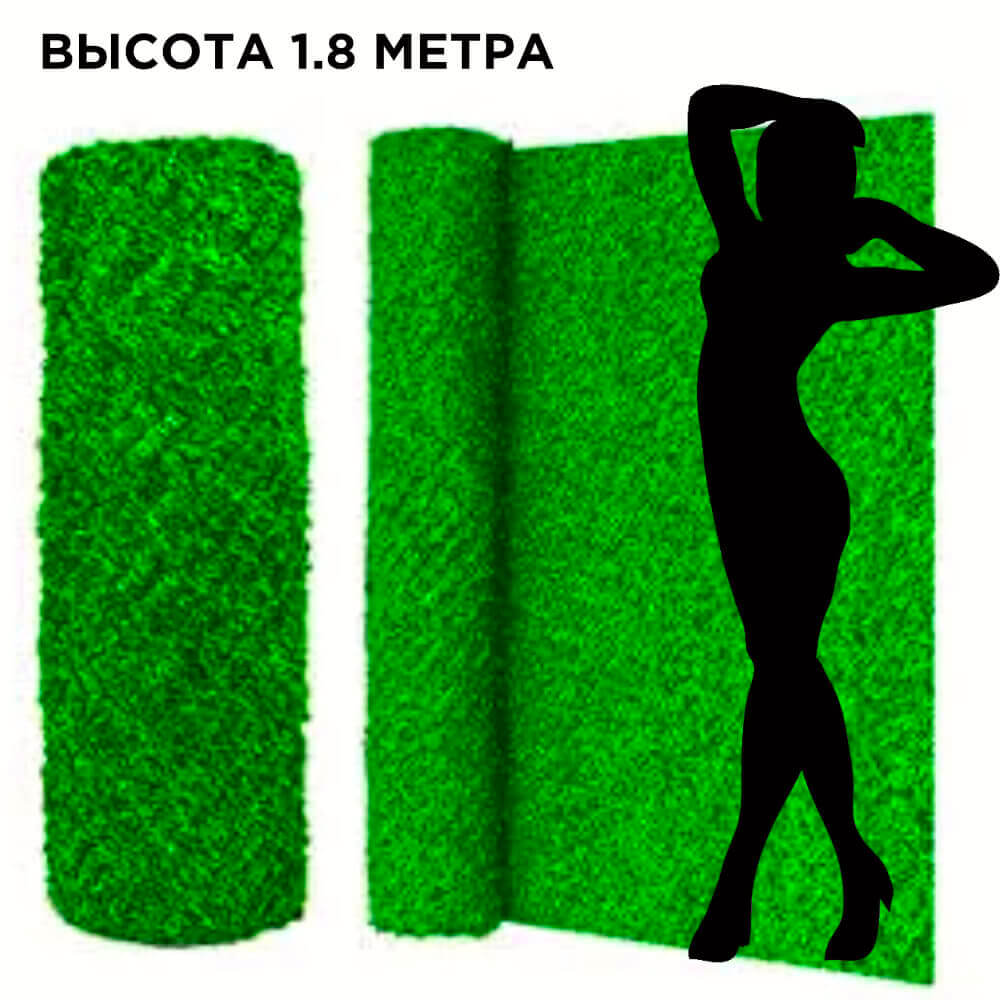 Забор из искусственной травы JidarFence 1.8x10м в рулоне