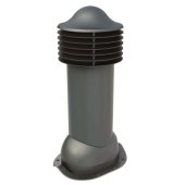 Труба вентиляционная VIOTTO d150мм h650мм для металлочерепицы RAL7024 серый графит утепленная