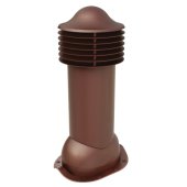 Труба вентиляционная VIOTTO d150мм h650мм для металлочерепицы RAL8017 коричневая утепленная