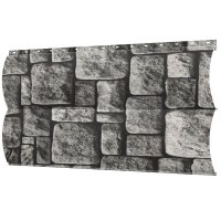 Сайдинг металлический (металлосайдинг) Блок–Хаус Printech камень Булыжник для фасада дома