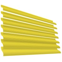Ламель Еврожалюзи RAL1018 Желтый для заборов-жалюзи, беседок, пергол
