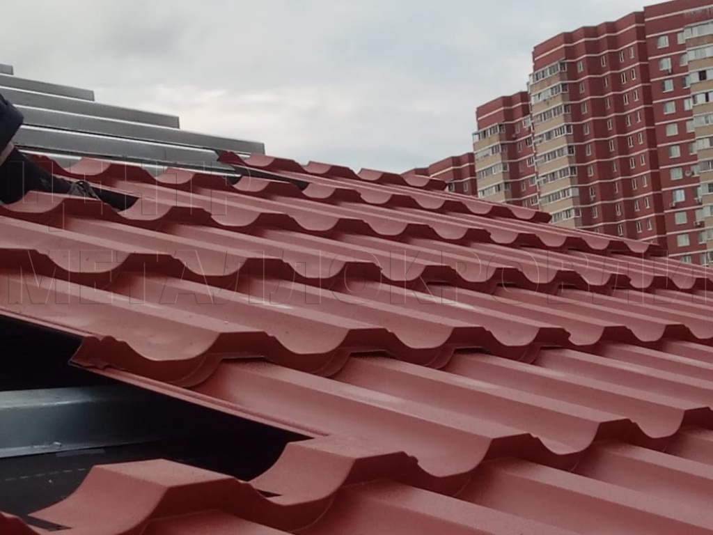 Металлочерепица Геркулес 8004 терракотовый Стальной Бархат от Центра Металлокровли в России Металлочерепица Геркулес 8004 терракотовый Стальной Бархат от Центра Металлокровли в России