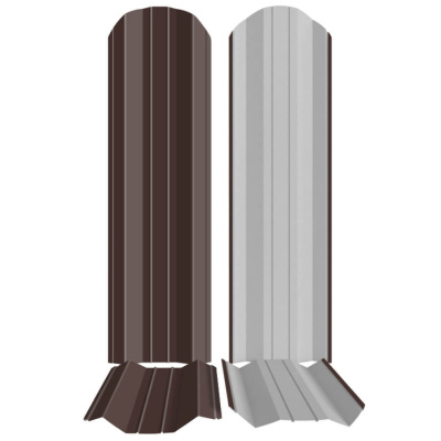 Штакетник металлический ЭКО М-образный 95мм RAL8017 Шоколад фото профиля