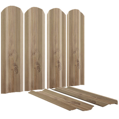 Штакетник (евроштакетник) ЭКО-М под дерево Светлый Дуб 3D Принтек двусторонний