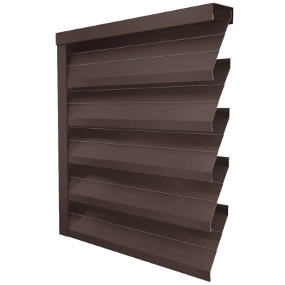 Ламель ЭКО-Z-US RAL8017-8017 Шоколад полиэстер двусторонний