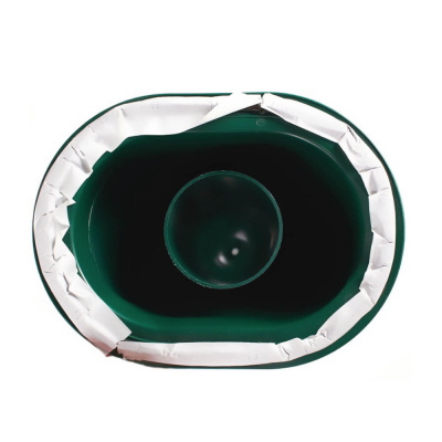 Труба вентиляционная VIOTTO d110мм h550мм для мягкой кровли RAL6005 зеленый мох вид снизу